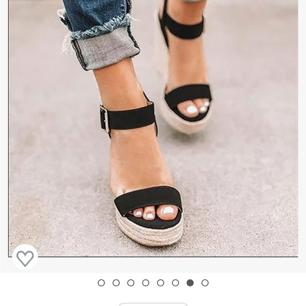 Sumojiu Ladies Platform Wedge Espadrille Size 9 Brand New in box.